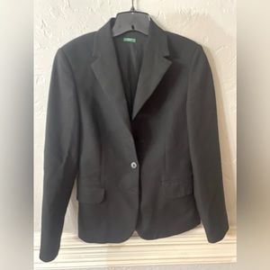 Black BLAZER Suit jacket | United Color of Benetton | Button Pockets Lined